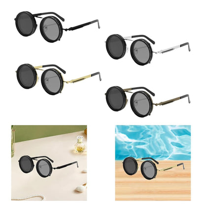 Lenorea Steampunk Rotatable Retro Sunglasses